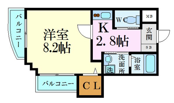 KDXレジデンス舟入幸町の物件間取画像